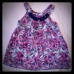 Girls sheer dress.  Super cute with grey, pink, or